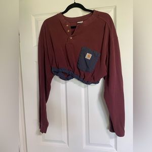 Custom carhartt crop top